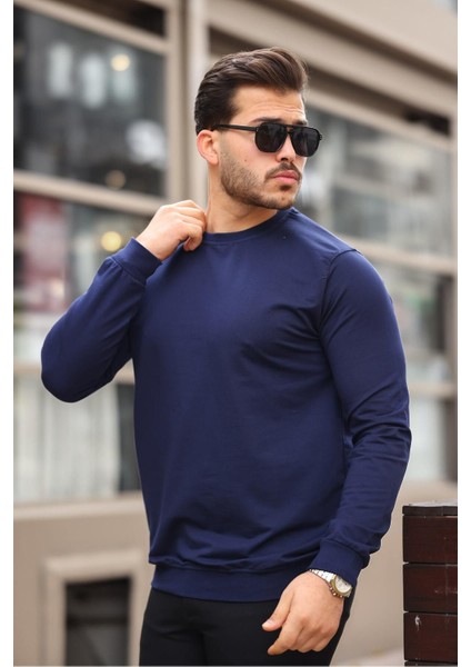 Erkek Kompakt Pamuklu Slim Fit Sweatshirt modelleri