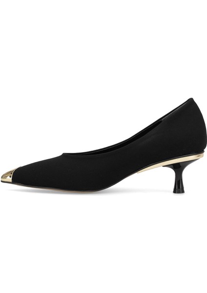 Elit PM207 Kf1 Kadın Kroko Klasik Topuklu Ayakkabı Siyah modelleri