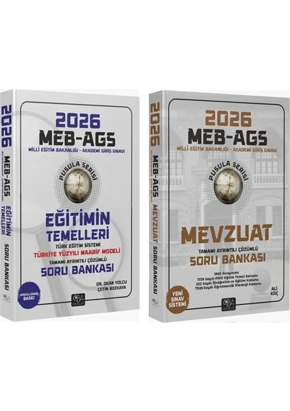 Cba 2026 Meb-Ags Eğitimin Temelleri + Mevzuat Soru Bankası 2 Li Set