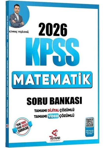 Tekrar Akademi 2026 Kpss Matematik Soru Bankası Çözümlü