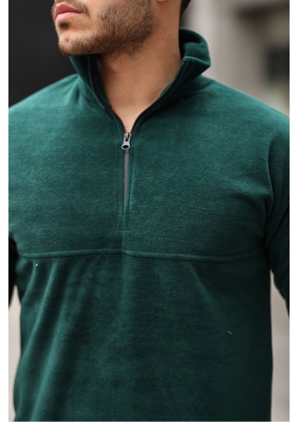 Yarım Fermuarlı Polar Sweatshirt fiyatları