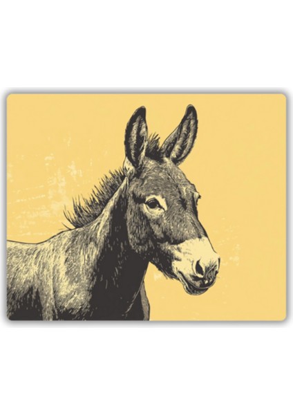 Eşek Çizimi Temalı Mouse Pad 18X22 cm