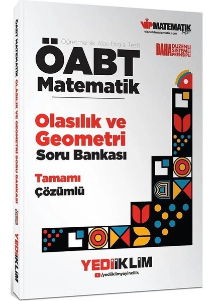 Yediiklim 2026 Öabt Meb-Ags Ilköğretim-Lise Matematik Olasılık ve Geometri Soru Bankası Çözümlü
