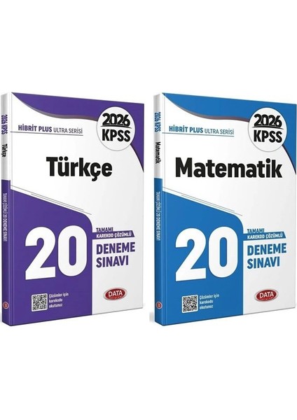 Data 2026 Kpss Türkçe + Matematik Ultra 40 Deneme 2 Li Set