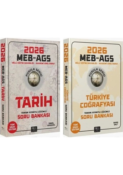 Cba 2026 Meb-Ags Tarihin + Coğrafya Pusulası Soru Bankası 2 Li Set
