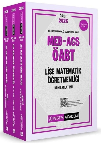 Pegem 2026 Öabt Meb-Ags Lise Matematik Öğretmenliği Konu Anlatımlı Modüler Set