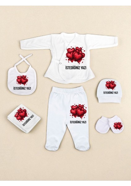 Kalpler Temalı Bebek Hastane Çıkışı Kız Bebek Erkek Bebek Hastane Çıkışı Yenidoğan Bebek Kıyafetleri