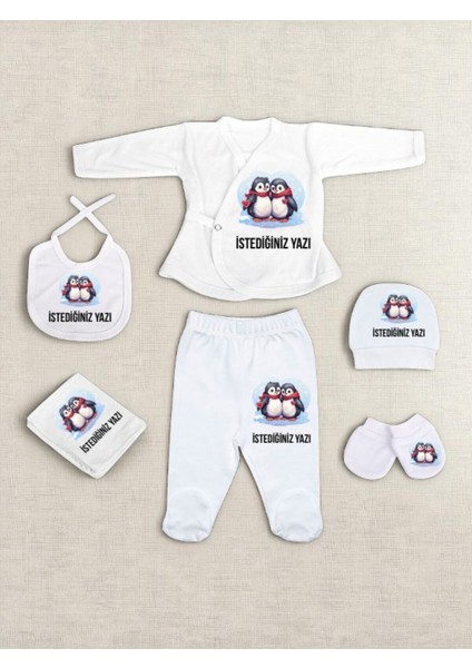 Penguen Bebek Hastane Çıkışı Kız Bebek Erkek Bebek Hastane Çıkışı Yenidoğan Bebek Kıyafetleri