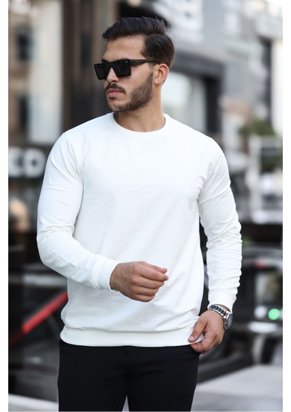 Erkek Kompakt Pamuklu Slim Fit Sweatshirt modelleri