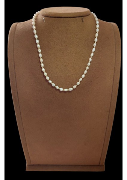 Doğal Inci ve Paslanmaz Çelik Detaylı Kolye fiyatları