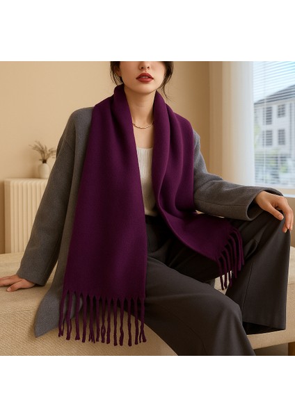 Kadın Kışlık Yumuşak Dokulu Puffy Atkı Şal – Kalın Peluş, Desenli, Saçaklı Oversize Model modelleri