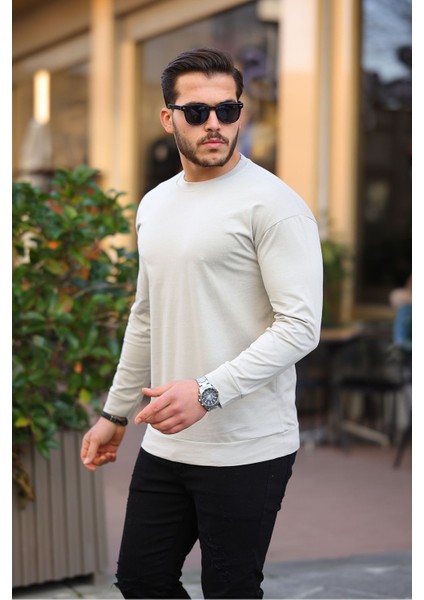 Sıfır Yaka Oversize Sweatshirt modelleri