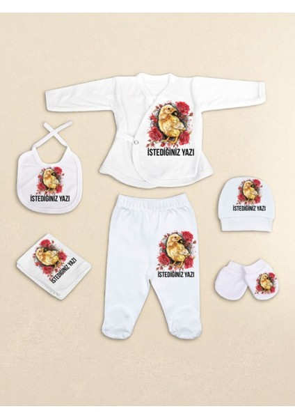 Çiçekli Civciv Bebek Hastane Çıkışı Kız Bebek Erkek Bebek Hastane Çıkışı Yenidoğan Bebek Kıyafetleri