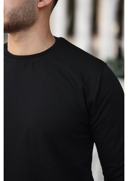 Erkek Kompakt Pamuklu Slim Fit Sweatshirt fiyatları