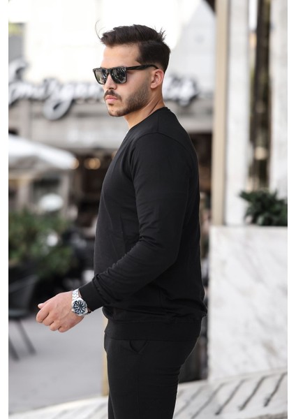Erkek Kompakt Pamuklu Slim Fit Sweatshirt modelleri