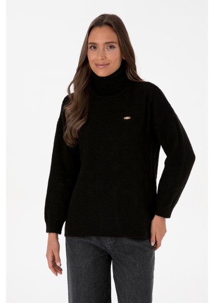 Kadın Siyah Kazak /triko 50309658-VR046