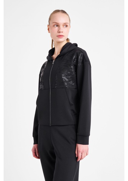 Kadın Fermuarlı Kapüşonlu Sweatshirt 25N-2125 fiyatları