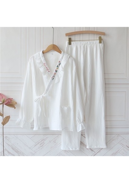 Organik Pamuk Müslin Kumaş Pijama Takımı