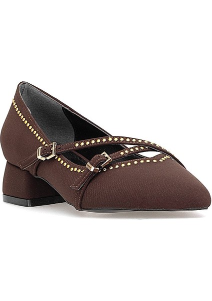 Elit PM492 K1427 Kadın Klasik Topuklu Ayakkabı Kahverengi fiyatları