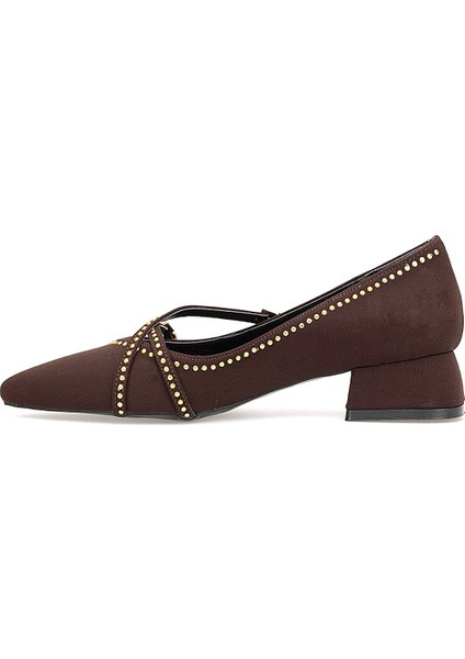 Elit PM492 K1427 Kadın Klasik Topuklu Ayakkabı Kahverengi modelleri