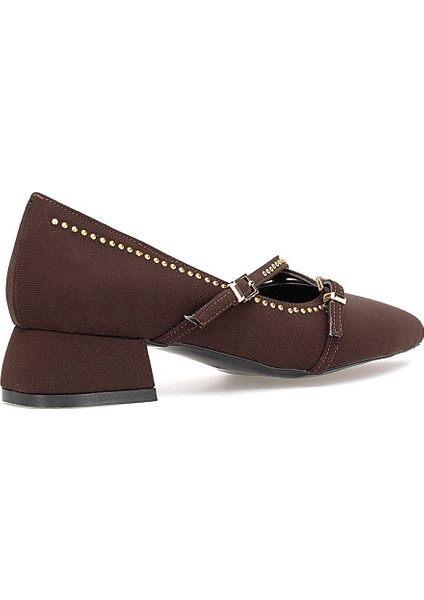 Elit PM492 K1427 Kadın Klasik Topuklu Ayakkabı Kahverengi fırsatları