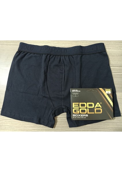Gold Penye Kumaş Likralı Erkek Boxer - Lacivert - Medium - 4lü indirimleri