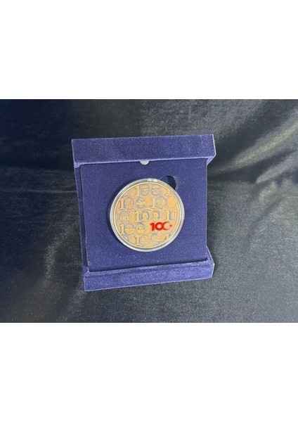 Türkiye Cumhuriyeti’nin 100. Yılı – Bronz Hatıra Sikkesi (Darphane Özel Basım) ve Özel Kadife Kutusu