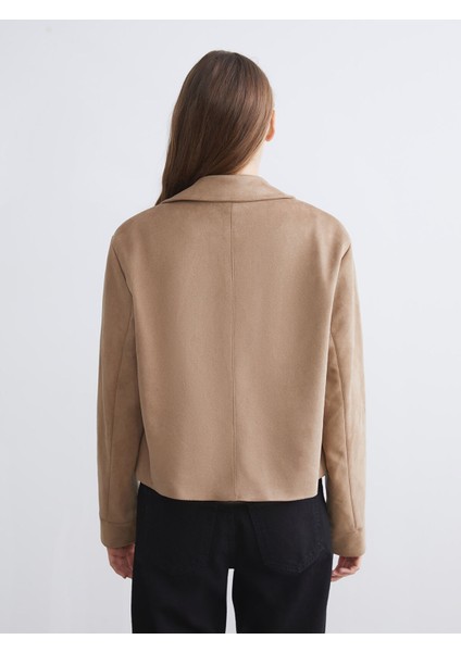 Yeni Sezon Gömlek Yaka Süet Kadın Ceket indirimleri