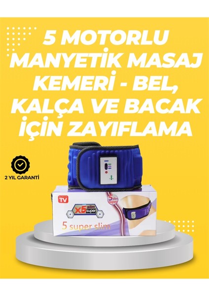 Yoğurma, Titreşim ve Manyetik Masaj Özellikli Zayıflama Aleti – 750G Hafif Tasarım
