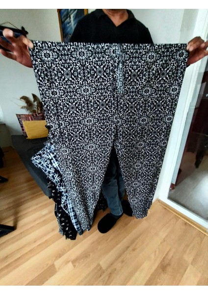 Kadın Bayan Battal Büyük Beden Viskon Süet Kumaş Bel Lastikli Eşofman Pijama Altı Pantolon Bol Rahat Kalıp 60 Ile 90 Kiloğrama Kadar Olur Standart Beden fiyatları