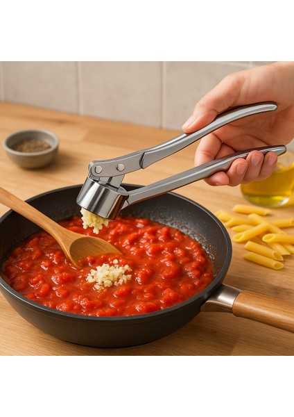 🧄 Paslanmaz Çelik Sarımsak Ezici 🧄 | Dayanıklı & Kolay Temizlenebilir Mutfak Yardımcısı 🍳 fiyatları