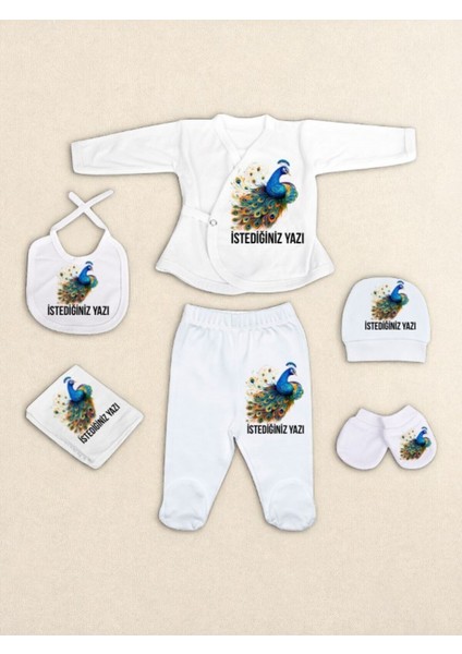 Tavus Kuşu Bebek Hastane Çıkışı Kız Bebek Erkek Bebek Hastane Çıkışı Yenidoğan Bebek Kıyafetleri