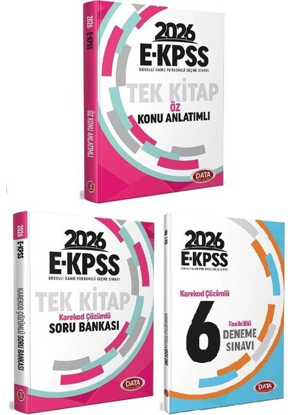 Data 2026 Ekpss Konu Anlatımlı + Soru Bankası + 6 Deneme 3 Lü Set