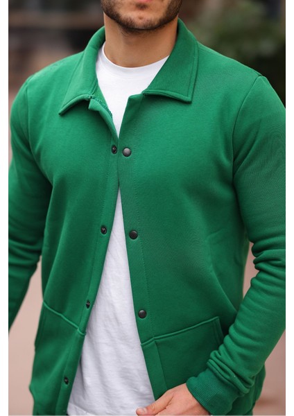 Çıtçıtlı Cepli Içi Şardonlu Sweatshirt Hırka fiyatları