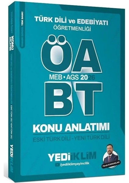 Yediiklim 2026 Öabt Meb-Ags Türk Dili ve Edebiyatı Eski Türk Dili, Yeni Türk Dili Konu Anlatımı