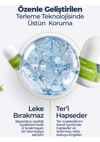 Auranıc Beyazlatıcı Koku ve Terleme Önleyici Alüminyum Türevi Içermeyen 3'lü Etki Roll-On fiyatları