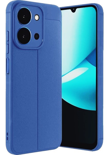 Xiaomi Redmi 15C Kılıf Niss Deri Desen Silikon Silikon + Ekran Koruyucu