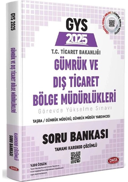 Data 2025 Gys Ticaret Bakanlığı Gümrük ve Dış Ticaret Bölge Müdürlükleri Soru Bankası Çözümlü