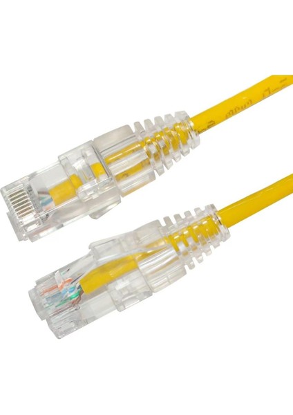 AC-602-0015 15CM Utp Slım Cat6 Patch Kablo Sarı Cu, Lszh Awg 28 fiyatları