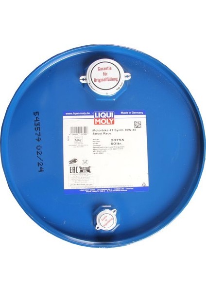 Liqui Moly Motorsiklet Yağı 4t Synth 10W-40 Street Race 60 Litre 20755 fiyatları