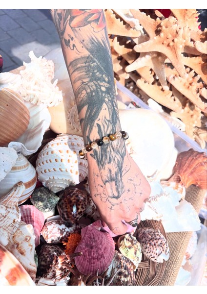 Para Mıknatısı, Sitrin ve Kaplan Gözü Doğal Taş Bileklik, Sertifikalı Doğal Taş, Uniseks Bileklik fırsatları