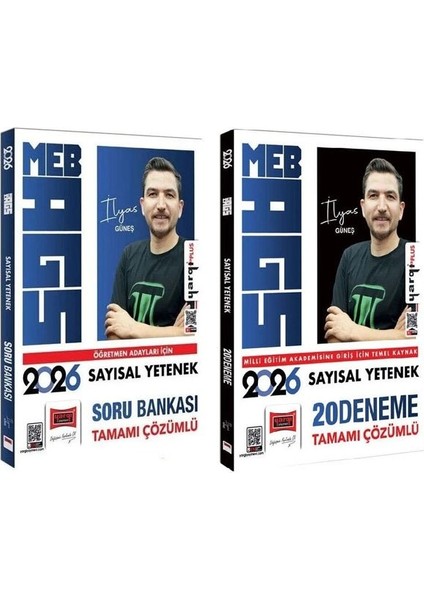 Yargı 2026 Meb-Ags Sayısal Yetenek Soru Bankası + 20 Deneme 2 Li Set