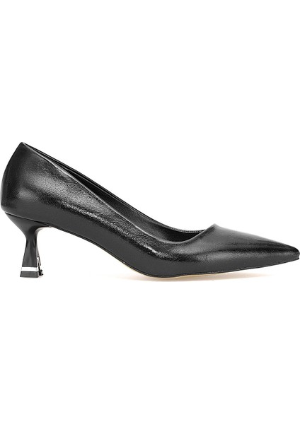 Elit PM559 K21 Kadın Klasik Topuklu Ayakkabı Siyah