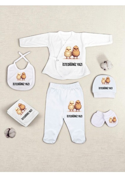 Civcivli Bebek Hastane Çıkışı Kız Bebek Erkek Bebek Hastane Çıkışı Yenidoğan Bebek Kıyafetleri