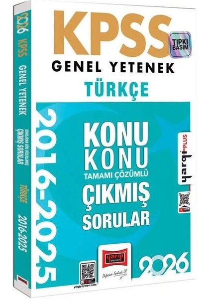 Yargı 2026 Kpss Türkçe Çıkmış Sorular 2016-2025 Konu Konu Çözümlü