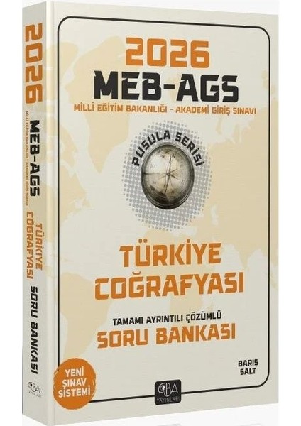 Cba 2026 Meb-Ags Türkiye Coğrafyası Soru Bankası Çözümlü Pusula Serisi