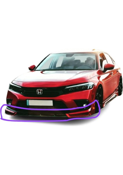Honda Cıvıc Fe1 2021 Üstü Sedan Ön Tampon Eki (( Boyasız ))