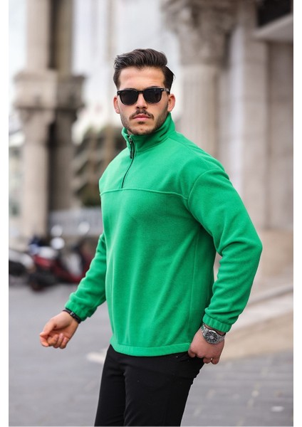 Yarım Fermuarlı Polar Sweatshirt modelleri