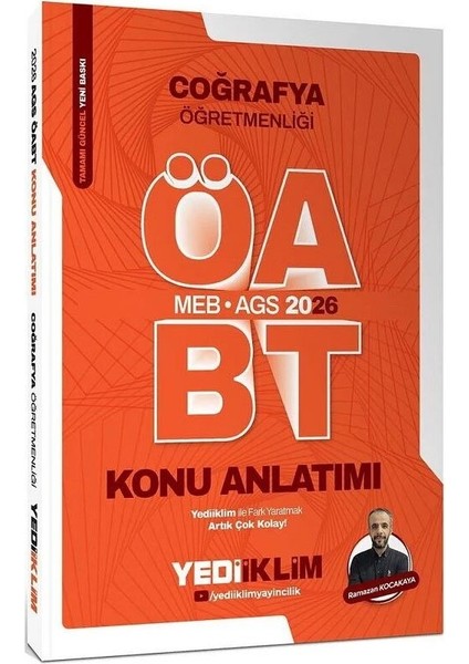 Yediiklim 2026 Öabt Meb-Ags Coğrafya Konu Anlatımı