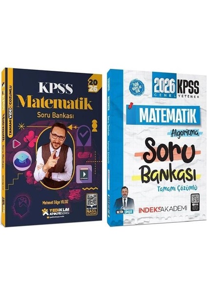 Yediiklim + Indeks 2026 Kpss Matematik Atölye Soru Bankası 2 Li Set